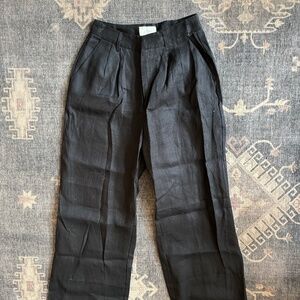 DISSH Black Linen Trousers | Size 4